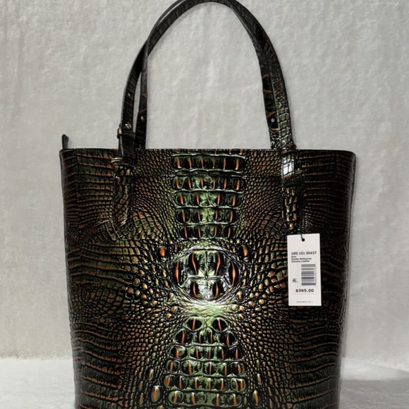 NWT BRAHMIN Ezra Tote Samba Melbourne Leather Shoulder Bag Leather Purse Handbag - Picture 2 of 9